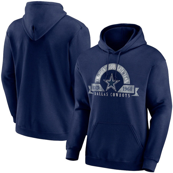 Men's Dallas Cowboys Navy Pullover Hoodie